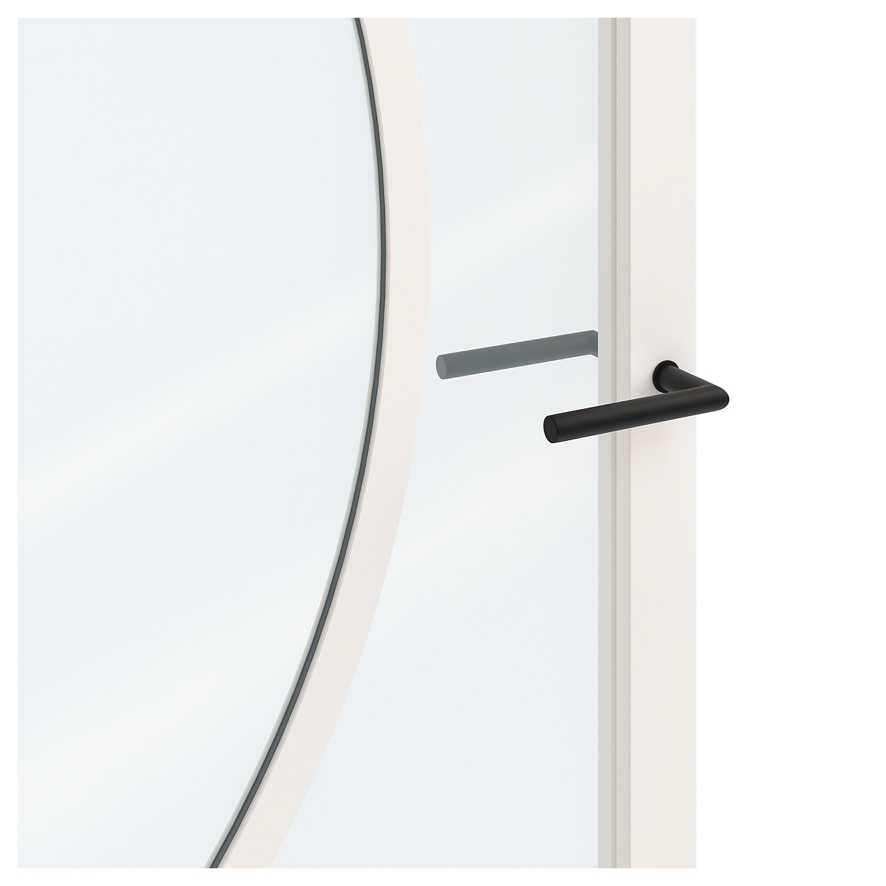 Binnendeur Skantrae SSL 14618 Blank Glas Wit Gelakt